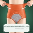 thumbnail image 2 of Ropa interior menstrual para mujer, pantalones fisiológicos de cintura alta de algodón antifugas para períodos menstruales prolongados, 2 of 5