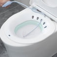 thumbnail image 2 of Baño de asiento Asiento de inodoro Hemorroides posparto con tratamiento Flusher Baño universal Baño de asiento para mujeres embarazadas Ancianos - verde Sunnimix Bañera de asiento para inodoro, 2 of 8