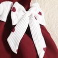 thumbnail image 5 of CAICJ98 Baby Girl Clothes Fall Winter Outfit Long Sleeve Ruffle Romper Plaid Skirt Bow Headband 3 Pcs Set (Red,0-3 Months), 5 of 8