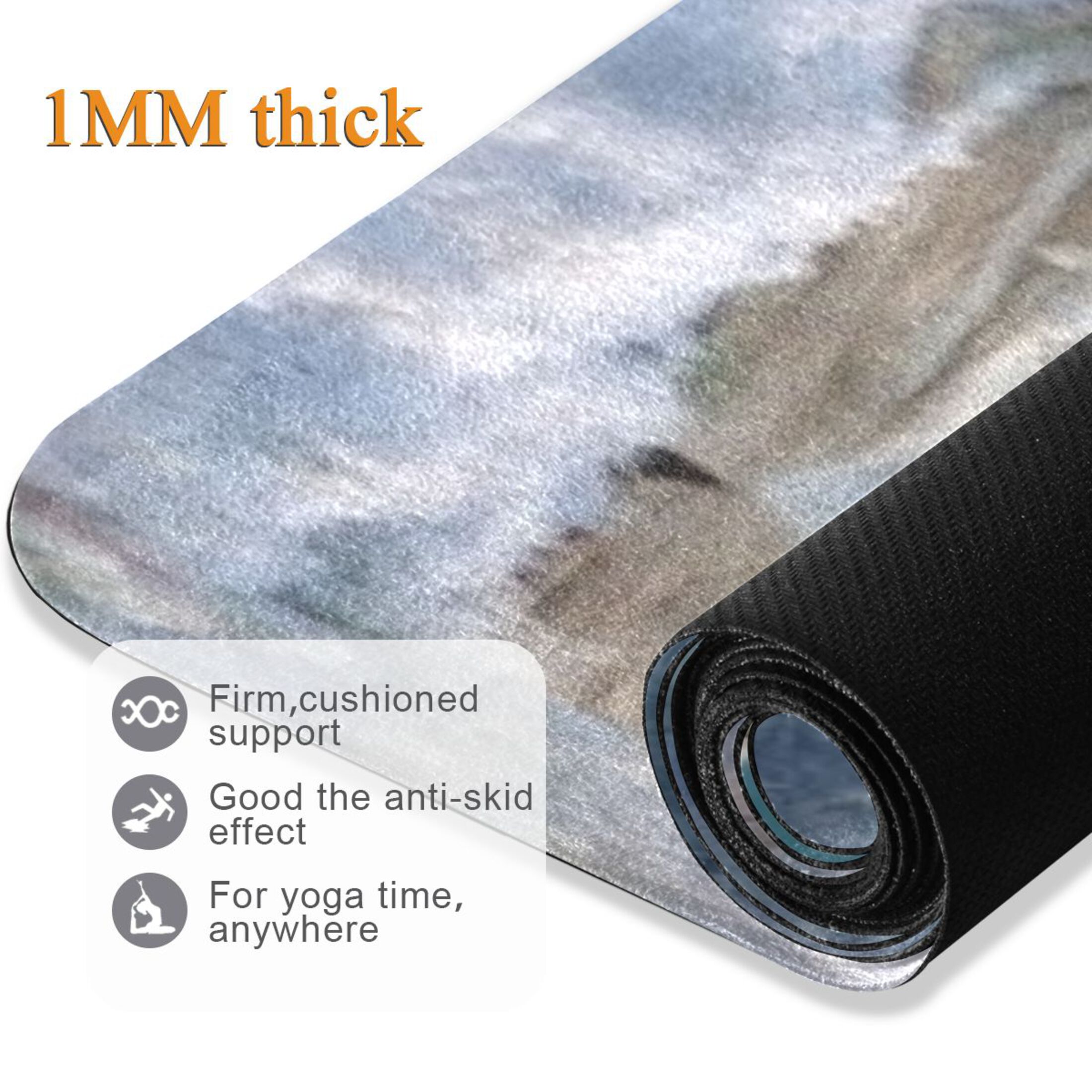 BZSMCE Yoga Mat Women Fitness Mat Cozy Book Cub Pattern
