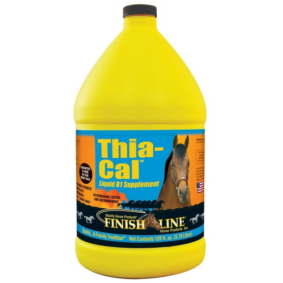 Finish Line Thia-Cal Liquid B1 Joint Therapy Horse Supplement, 128 Fl Oz