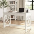 thumbnail image 2 of Pemberly Row Farmhouse Engineered Wood Writing Desk in Line White Oak, 2 of 8