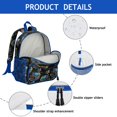 thumbnail image 4 of Monster Truck Off Road Pattern Backpack Backpack for School,Schoolbag with Adjustable Shoulder Straps & Padded Back,13.8"x11.4"x6", 4 of 6