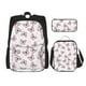 thumbnail image 1 of Easygdp Pink Butterflies (2) Mochila para Niños y Niñas con Set de Caja de Almuerzo y Estuche para Lápices 3 en 1, Mochila Escolar Estampada para Adolescentes, 1 of 7