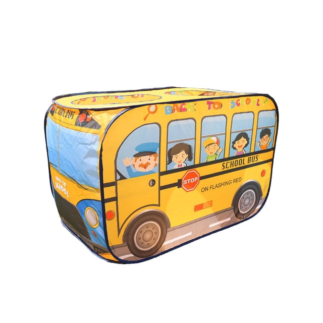 Vogacara Niños Poliéster Jugando Carpa de gran espacio Coche Plegable Carpas portátiles Juguetes de jardín Interacción Suministro de juegos Juegos de césped coche de la escuela