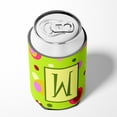 thumbnail image 4 of Letter W Initial Monogram - Green Can or Bottle Beverage Insulator Hugger, 4 of 5