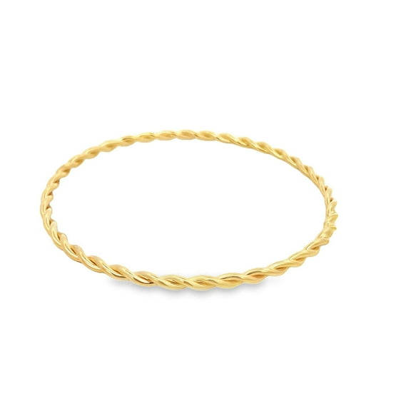 Thin Twisted Closed Bangle (B70)