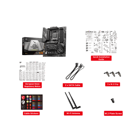 MSI - MAG X670E TOMAHAWK WIFI (Socket 1718) USB 3.2 AMD Motherboard - Black