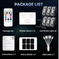 thumbnail image 3 of 6PCS Wireless LED Lights for car，with Remote Control, high Brightness Wireless led Strobe Light 8 Colors USB Charge IP65 Waterproof Anti-Collision for Car Motorcycle Aircraft Bike (6), 3 of 7