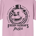 thumbnail image 5 of Five Nights At Freddy's Freddy Fazbear's Pizza Fantasy & Fun Men's Cradle Pink Crew Neck Short Sleeve T-shirt-XL, 5 of 5