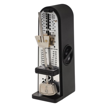 BESTYASH Sturdy Mechanical Metronome for Drum Practice with Portable Black Design for Multiple Instruments