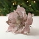 thumbnail image 4 of Adornos de flores artificiales para árbol de Navidad, flores de magnolia con purpurina para Navidad, Año Nuevo, fiestas, bodas, vacaciones, decoraciones DIY, 4 of 5