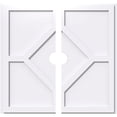 thumbnail image 1 of Ekena Millwork CMP28EY2-03000 28 Po OD x 3 Po ID Carré Embry Architecture Grade PVC Contemporain Médaillon de Plafond - 2 Pièces, 1 of 3