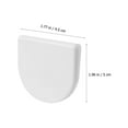 thumbnail image 3 of OULII 8Pcs Shower Curtain Splash Clips White ABS Matte Finish Splash Proof for Bathrooms and Kitchens, 3 of 8