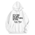 thumbnail image 4 of WCJM Women's Hooded Sweatshirt Casual Pullover Hooded Sweatshirt for Women Long Sleeve Top with Front Pocket, 4 of 6