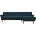 thumbnail image 7 of Modway Engage Right-Facing Upholstered Fabric Sectional Sofa in Azure Blue, 7 of 7