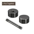 thumbnail image 4 of Unique Bargains 8Pack Metal Bag Strap Connect Buckles,12x22mm Purse Screw Fixing Rivets (Metallic Black), 4 of 7