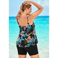 thumbnail image 2 of Swim 365 Women's Plus Size Flowy Tankini Top, 2 of 6
