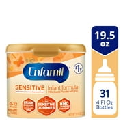 Enfamil Sensitive Baby Formula with DHA, Iron & Prebiotics to help support Brain & Immune Support. Lactose Sensitivity Infant Formula Inspired by Breast Milk, Non-GMO, Powder Can, 19.5 Oz