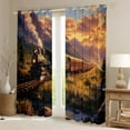 thumbnail image 2 of Castle Fairy Railroad Steam Engine Black Out Curtains for Teens,Transportation Theme Curtains Pack of 2 (42x63 Each),Railway Train Bedroom Curtains,Super Cozy Room Decor, 2 of 6