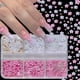 thumbnail image 1 of Encantos de uñas de flores 3D - rosa y blanco, cuentas de oro y plata, perlas - Diseño de arte de uñas, accesorios de arte de uñas, encantos de uñas, 1 of 5