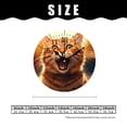thumbnail image 2 of 12 Inch Wall Clock Battery Operated Silent Clock Decorative for Office, Kitchen, Outdoor, Living Room，Happy Ginger Cat Creative Pattern, 2 of 5