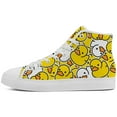 thumbnail image 3 of Aidianart Womens Duck High Top Canvas Sneakers High Top Shoes Size 8, 3 of 5