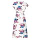 thumbnail image 1 of Vestido acampanado Vintage para mujer, estampado a la moda, informal, liso, con cuello redondo, ajustado, para mujer Fridja  bnh1016, 1 of 3