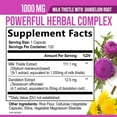 thumbnail image 3 of Milk Thistle Extract - Liver Cleanse Detox & Repair Formula with Dandelion Extract 1000mg - Herbal Liver Supplement - Nature's Milk Thistle w/Silymarin Marianum, Supports Liver Health - 120 Capsules, 3 of 9