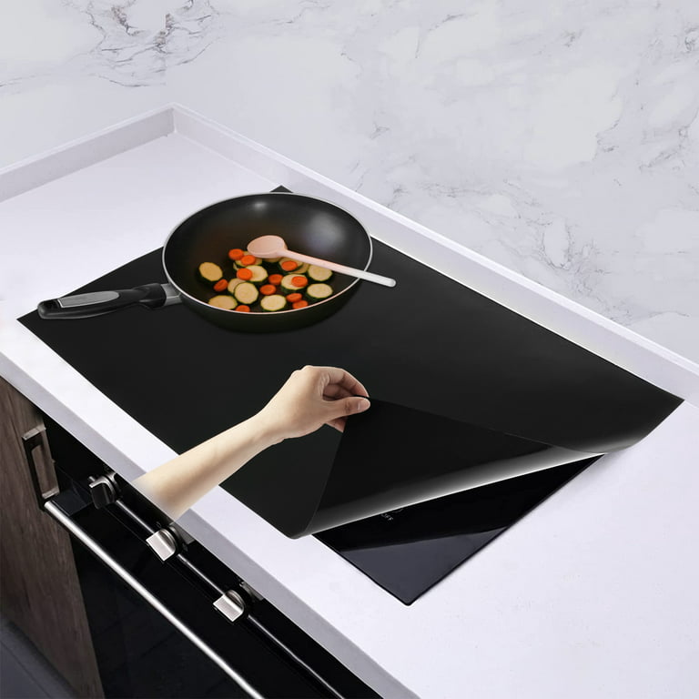  Induction Cooktop Protector Mat,3Pcs Silicone Cooktop Scratch  Protector,8.66x9.84 Inch Heat Resistant Round Glass Top Cover for Electric  Stove Burner Induction Stove: Home & Kitchen