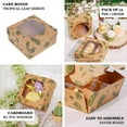 thumbnail image 4 of Efavormart 12 Pack | 6"x6"x3" Cake Boxes with Window, Tropical Leaf Disposable Bakery Box for Pastries, Cookies, Pie, Cupcakes, 4 of 11