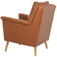 thumbnail image 5 of SAFAVIEH Astrid Mid-Century Modern Arm Chair, Cognac Leather, 5 of 9