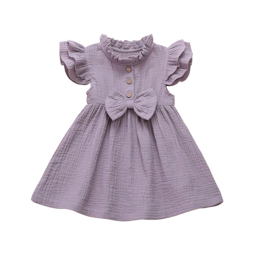 purple color dress for baby girl