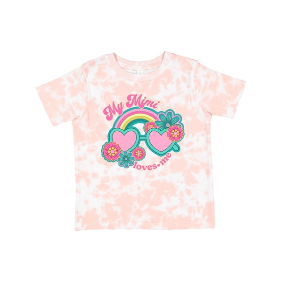 Inktastic My Mimi Loves Me Granddaughter Girls Toddler T-Shirt