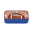 thumbnail image 5 of TEQUAN Large Capacity Pencil Case, American Football Sunbursts Pattern Pencil Pouch 2 Compartments Pencil Bag (Blue), 5 of 7