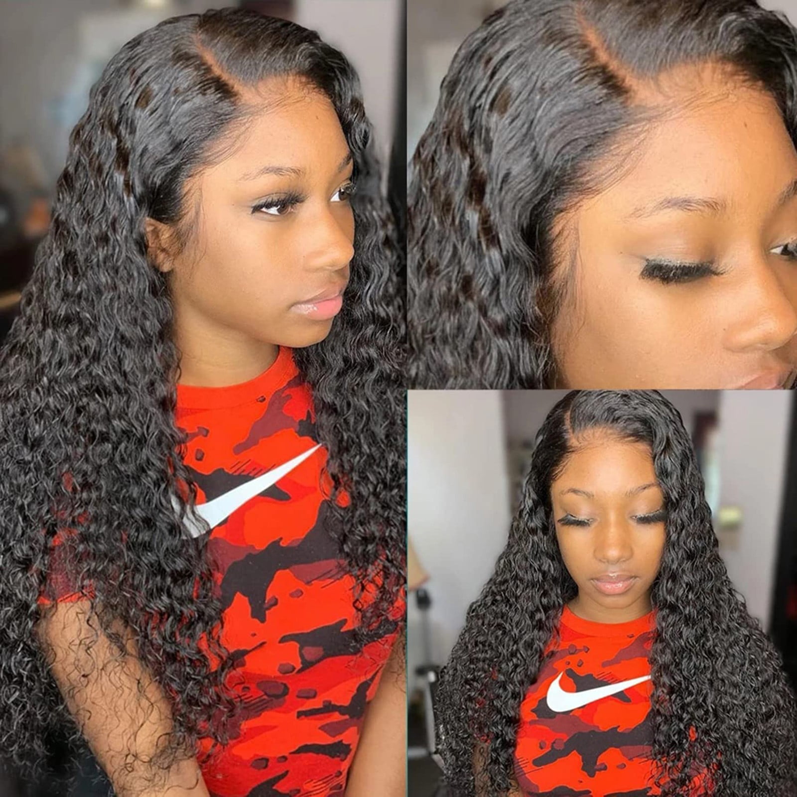 Zenghuiiii Lace Front Wig Transparent Frontal Glueless Human Hair With Baby Pre Plucked Hairline Density Brazilian Wigs For Black Women Lace Front Wig Long