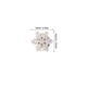 thumbnail image 2 of SHOWERORO 2Ud Lightweight Metal Snowflake Cufflinks for Women Shirt Sleeve Accessories, 2 of 6