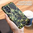 thumbnail image 6 of Dteck Samsung S22 Ultra Metal Bumper Silicone Rubber Case Hybrid Military Shockproof Heavy Duty Rugged case Cover for Samsung S22 Ultra, Camouflage, 6 of 12