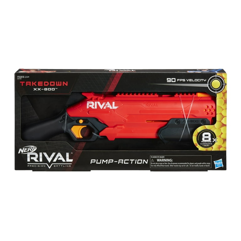 Efternavn psykologi ordbog Nerf Rival Takedown XX-800 Blaster, 90 FPS, Includes 8 Nerf Rival Rounds -  Walmart.com