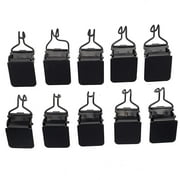 Small Tapestry Hangers (10 Pieces) Black Hook Based Clips for Wall Hanging Rugs and Paintings by Wise Linkers