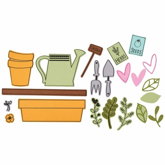 Sizzix Thinlits Die Set 18PK Greenhouse Finds #2 by Catherine Pooler