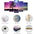 thumbnail image 2 of ZHONGYUTONG Northern Lights Wall Art 5 Pieces Big Tree with Aurora Borealis Painting Nature Scenery Canvas Prints Wall Decor for Office Living Room Framed (8"x14"x2 8"x18"x2 8"x22"x1), 2 of 6