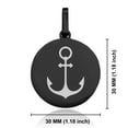 thumbnail image 2 of Stainless Steel Religious Anchor Round Medallion Pendant Necklace, 2 of 3