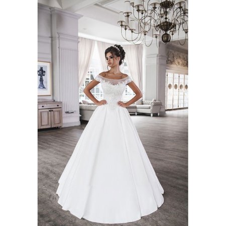 One-Shoulder Satin Retro Court Slim Wedding Princess Dream Evening Gown