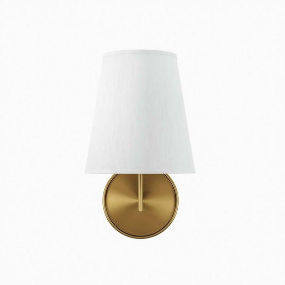 Modway Surround Wall Sconce in White Satin Brass