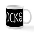 thumbnail image 2 of CafePress - 50Th Birthday Saying, 50 Rocks! Mug - 11 oz Ceramic Mug - Novelty Coffee Tea Cup, 2 of 6