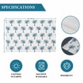 thumbnail image 6 of Blue Palm Trees Placemats Set of 4, Summer Botanical Tropical Plants Placemats for Dining Table, Place Mats for Kitchen Tabletop, Waterproof Wipeable Dining Table Mats Set, 6 of 9