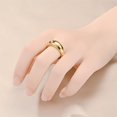 thumbnail image 2 of Anillo de acero de titanio para ocio europeo y americano con forma de taza y asa, anillo de pareja de nicho simple que combina con todo, 2 of 6