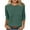 Army Green, variant on Xdegoge Womens 3/4 Length Sleeve Tops Fashion Summer Tops Pleated Crewneck Casual Cute Pullover T-Shirts Beach Vacation Going Out Shirts Athletic Workout Tops Ropa Para Mujer