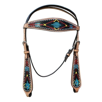 Collier De Poitrine Cheval En Cuir Hermann, Style Amish Western, Taille 1 Pouce